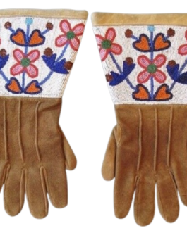 Beaded Gloves Handmade Beaded Gauntlet PWGV11