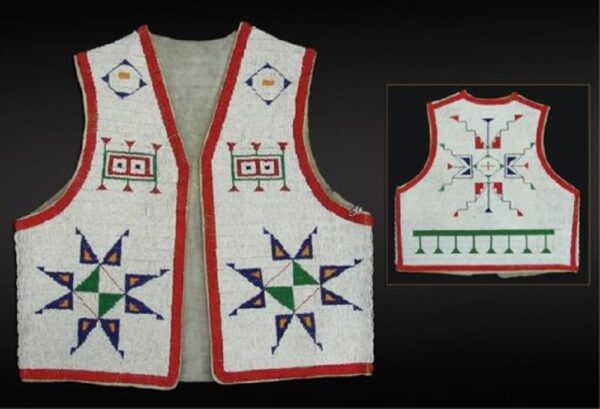 Handmade Beaded Vest Powwow Regalia