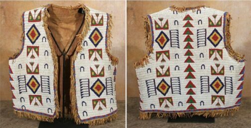 Handmade Beaded Vest Powwow Regalia