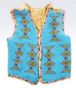 Handmade Beaded Vest Powwow Regalia