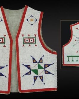 Handmade Beaded Vest Powwow Regalia NAV109