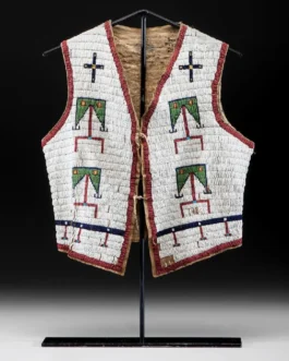 Handmade Beaded Vest Powwow Regalia NAV180