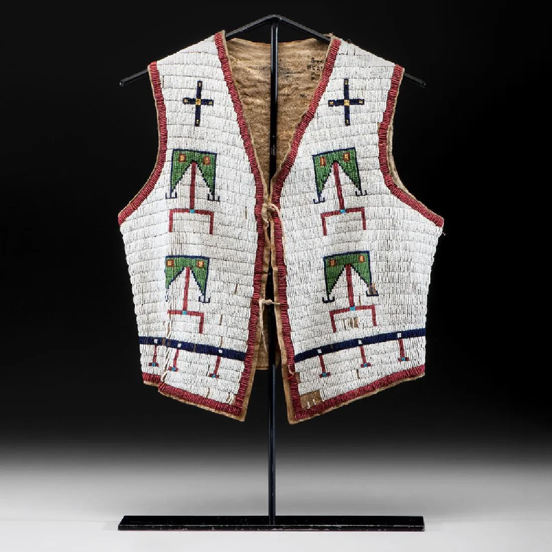 Handmade Beaded Vest Powwow Regalia
