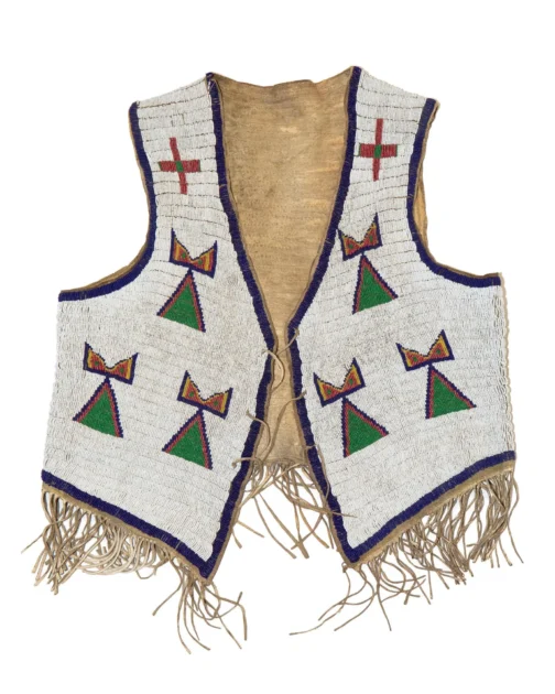 Handmade Beaded Vest Powwow Regalia