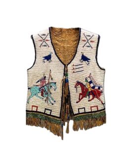 Handmade Beaded Vest Powwow Regalia NAV203