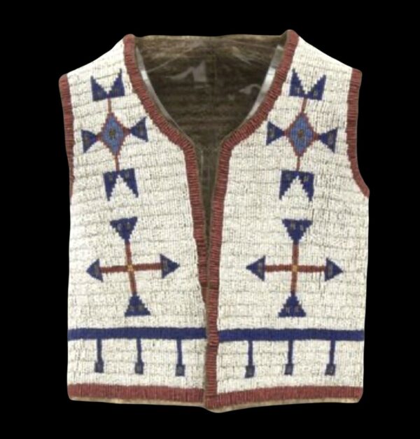 Handmade Beaded Vest Powwow Regalia NAV229