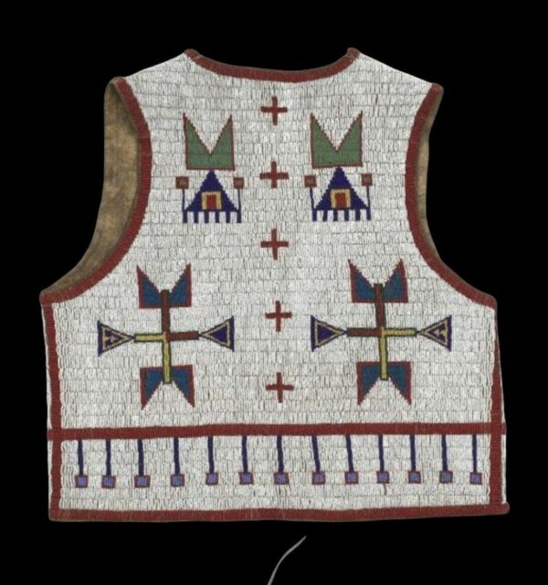 Handmade Beaded Vest Powwow Regalia NAV229