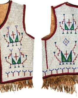 Handmade Beaded Vest Powwow Regalia NAV234