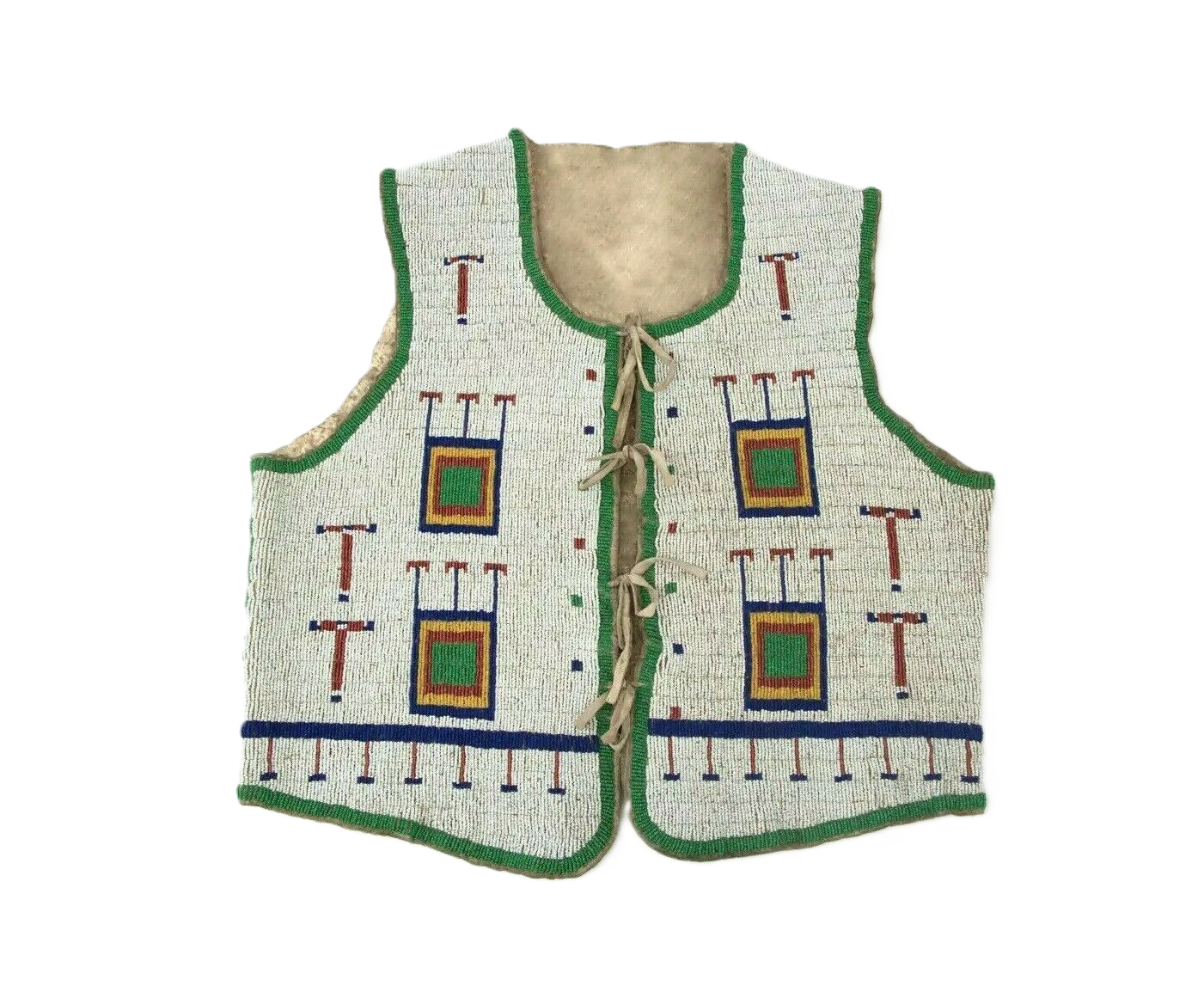 Handmade Beaded Vest Powwow Regalia