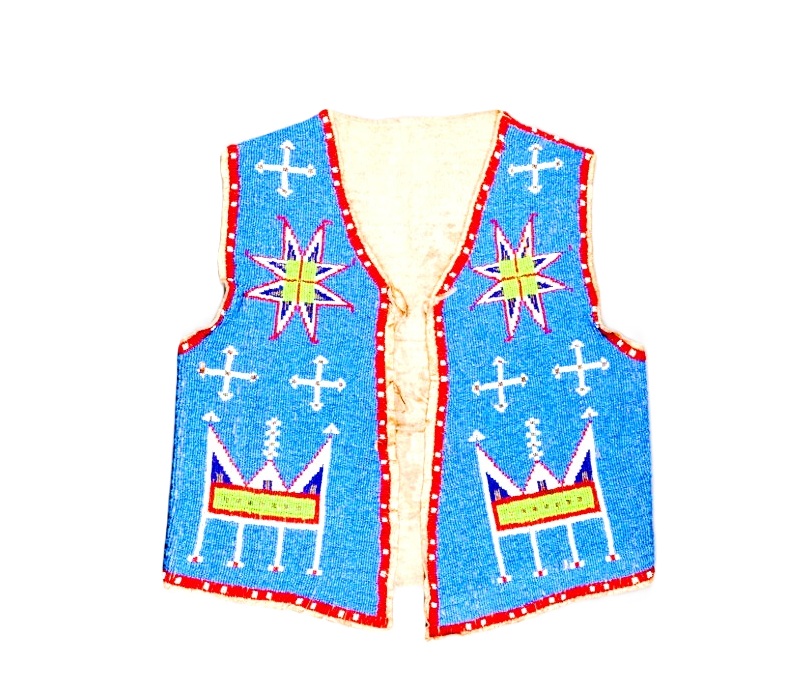 Handmade Beaded Vest Powwow Regalia