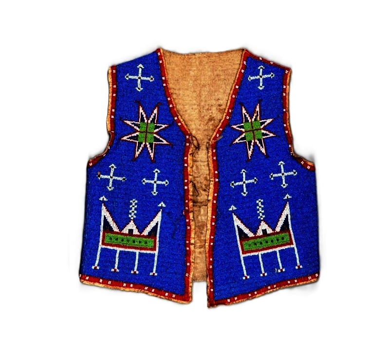 Handmade Beaded Vest Powwow Regalia