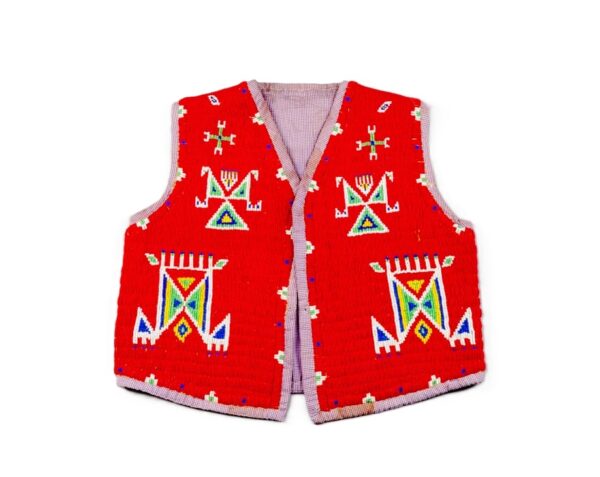 Handmade Beaded Vest Powwow Regalia