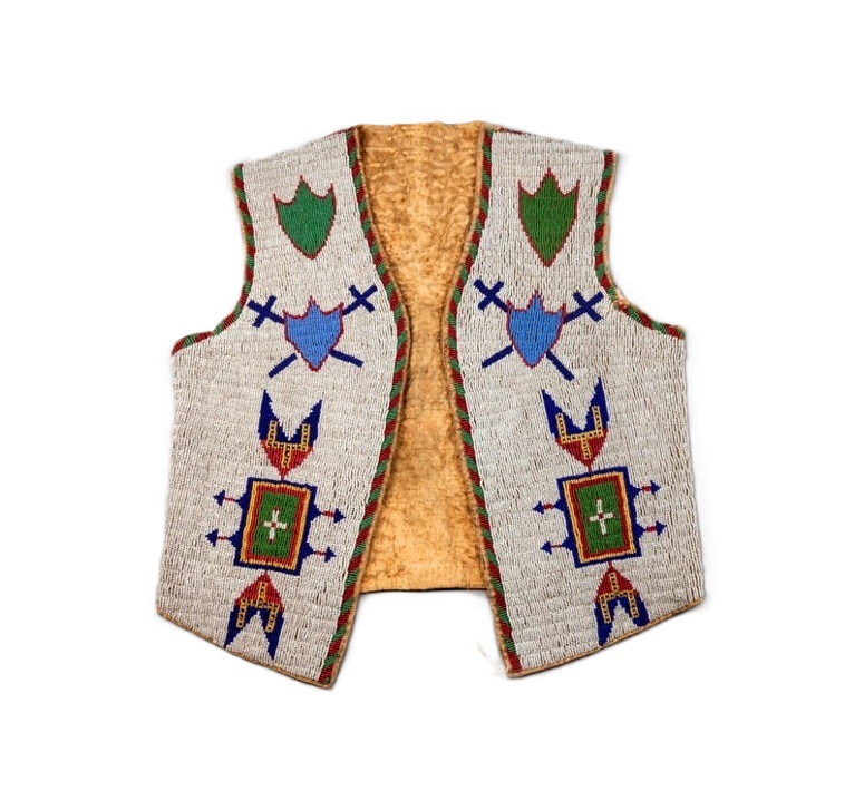 Handmade Beaded Vest Powwow Regalia