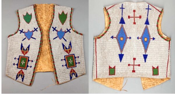 Handmade Beaded Vest Powwow Regalia NAV201