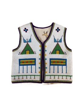 Handmade Beaded Vest Powwow Regalia NAV202