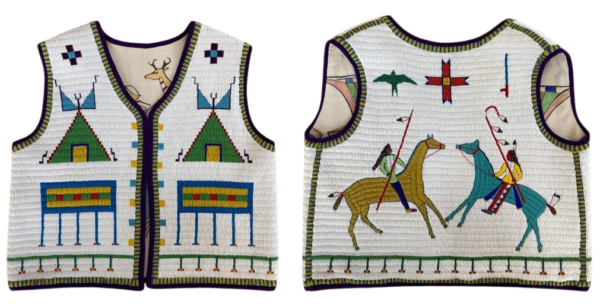 Handmade Beaded Vest Powwow Regalia NAV202