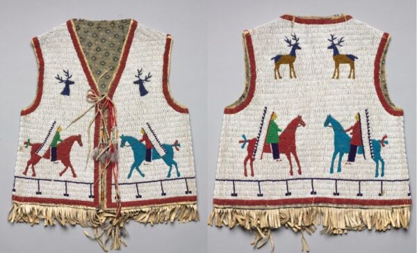 Handmade Beaded Vest Powwow Regalia 204 Handmade Beaded Vest Powwow Regalia NAV204