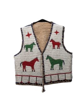 Handmade Beaded Vest Powwow Regalia NAV207