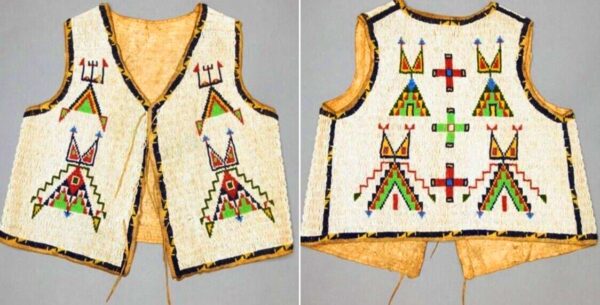 Handmade Beaded Vest Powwow Regalia 208 Handmade Beaded Vest Powwow Regalia NAV208
