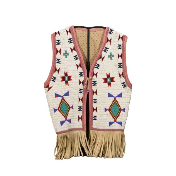 Handmade Beaded Vest Powwow Regalia