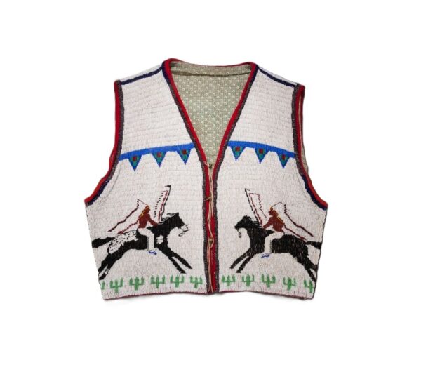 Handmade Beaded Vest Powwow Regalia 212D Handmade Beaded Vest Powwow Regalia