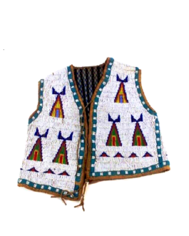 Handmade Beaded Vest Powwow Regalia NAV215