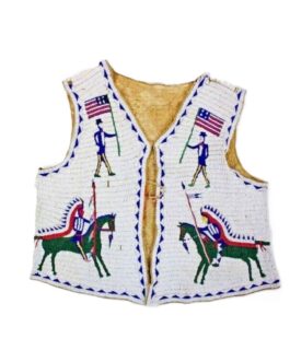 Handmade Beaded Vest Powwow Regalia NAV217