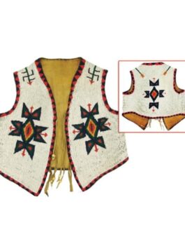 Handmade Beaded Vest Powwow Regalia NAV218