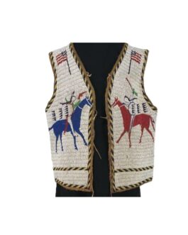 Handmade Beaded Vest Powwow Regalia NAV221
