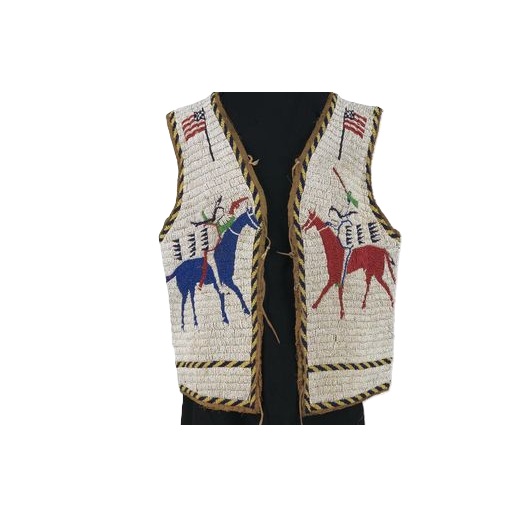 Handmade Beaded Vest Powwow Regalia