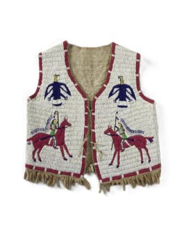 Handmade Beaded Vest Powwow Regalia NAV223