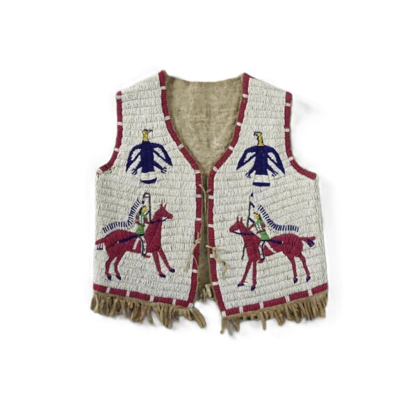 Handmade Beaded Vest Powwow Regalia