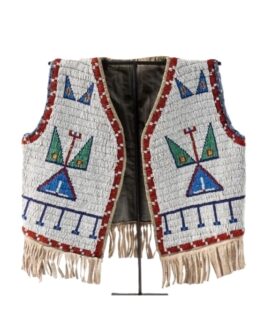Handmade Beaded Vest Powwow Regalia NAV224
