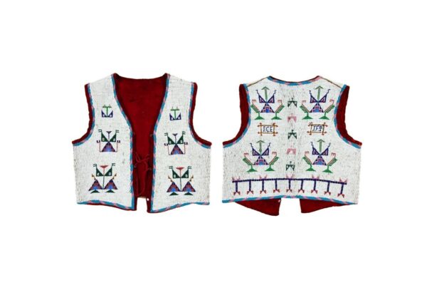 Handmade Beaded Vest Powwow Regalia