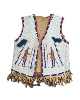 Handmade Beaded Vest Powwow Regalia NAV228