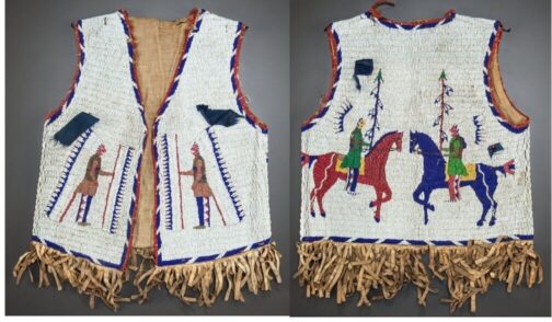 Handmade Beaded Vest Powwow Regalia
