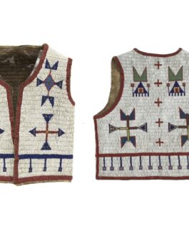 Handmade Beaded Vest Powwow Regalia NAV229