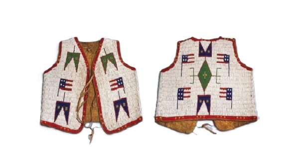 Handmade Beaded Vest Powwow Regalia