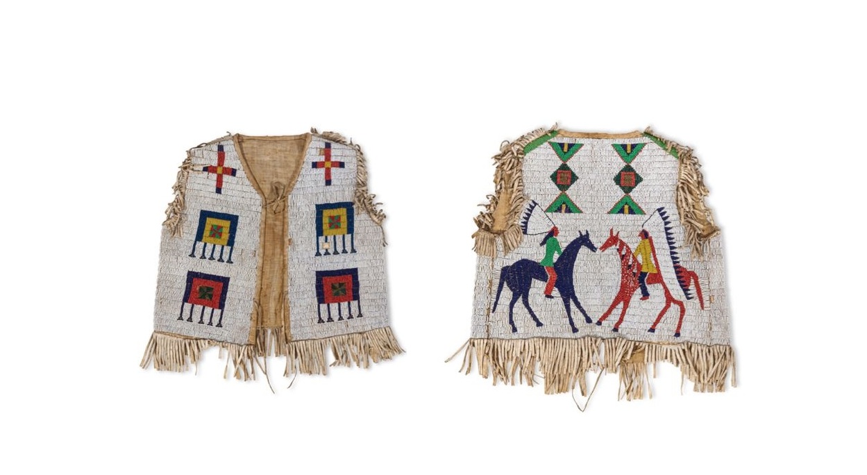 Handmade Beaded Vest Powwow Regalia