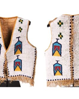 Handmade Beaded Vest Powwow Regalia NAV233