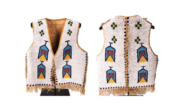 Handmade Beaded Vest Powwow Regalia NAV233