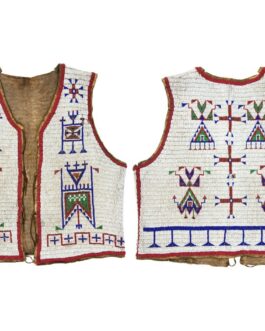 Handmade Beaded Vest Powwow Regalia NAV235
