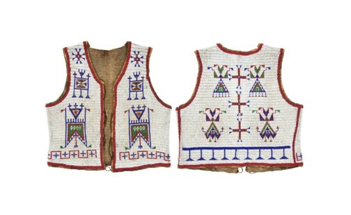 Handmade Beaded Vest Powwow Regalia