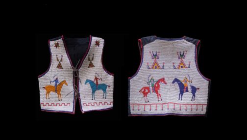 Handmade Beaded Vest Powwow Regalia