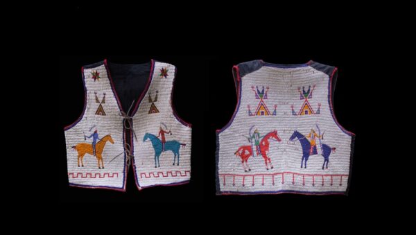 Handmade Beaded Vest Powwow Regalia NA266 Handmade Beaded Vest Powwow Regalia