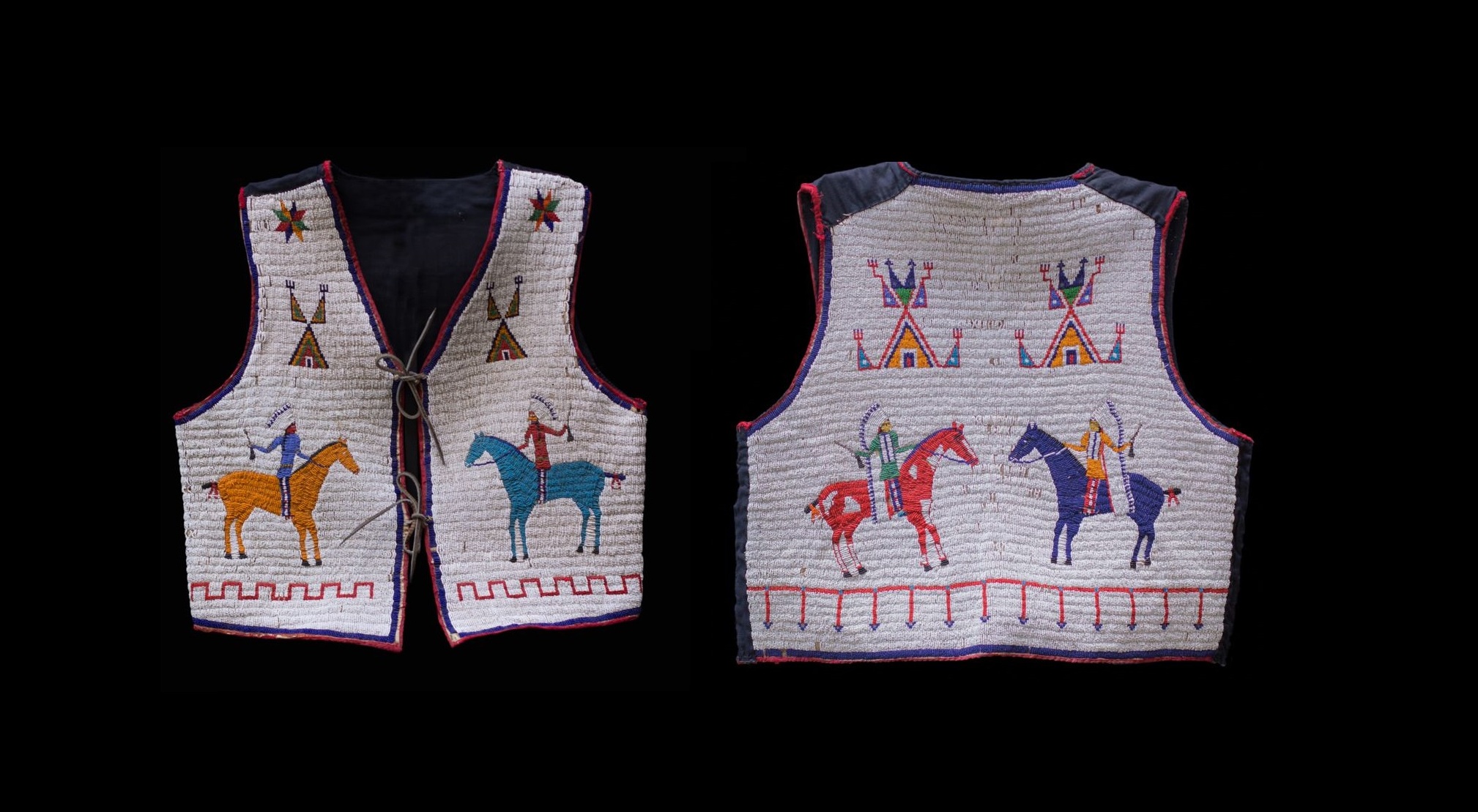 Handmade Beaded Vest Powwow Regalia