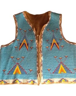 Handmade Beaded Vest Powwow Regalia NAV198