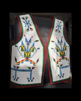 Handmade Beaded Vest Powwow Regalia NAV189