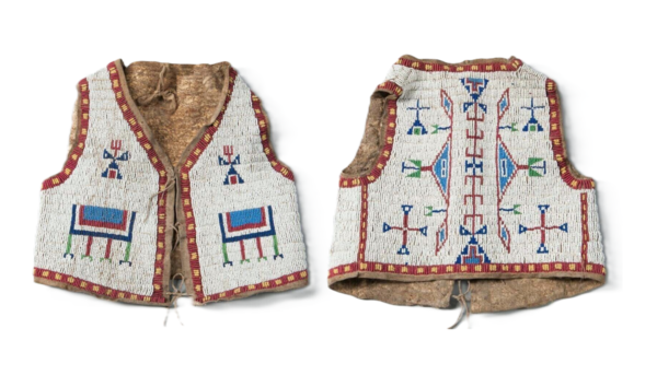 Handmade Beaded Vest Powwow Regalia NAV191