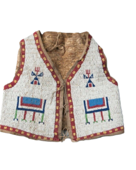 Handmade Beaded Vest Powwow Regalia NAV191